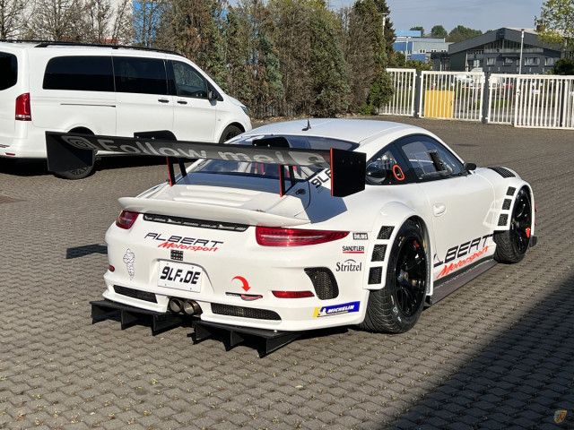 996 997 991 GT3 R Alerón trasero de cuello de cisne en carbono con carga aerodinámica máxima de 200 x 36 cm | Albert Motorsport