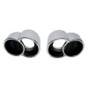 996 Turbo - GT2 tailpipes in GT2 look high-gloss polished stainless steel Porsche 911 – Albert Motorsport
