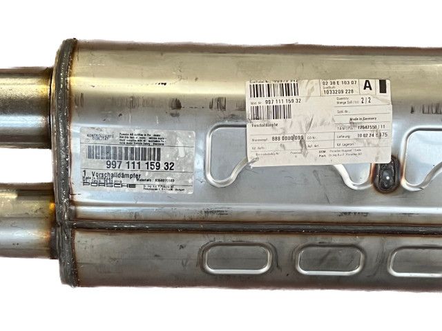 Silenciador delantero deportivo Carrera 997.2 Nuevo para Porsche 911 | Albert Motorsport