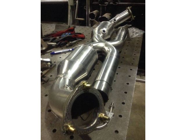 Escape Carrera X-Pipe 996 Cat 200 con tubos de 55 mm para Porsche 911 | Albert Motorsport 2