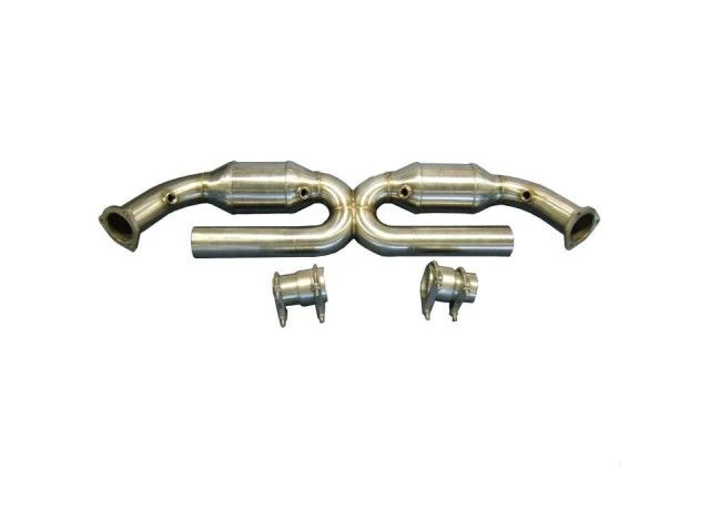 996 Carrera X-Pipe Auspuff 200 Zeller Kat mit 63 mm Rohren für Porsche 911 - Albert Motorsport