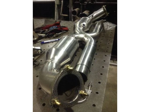 996 Carrera X-Pipe Auspuff 100 Zeller Kat mit 63 mm Rohren für Porsche 911 - Albert Motorsport 2