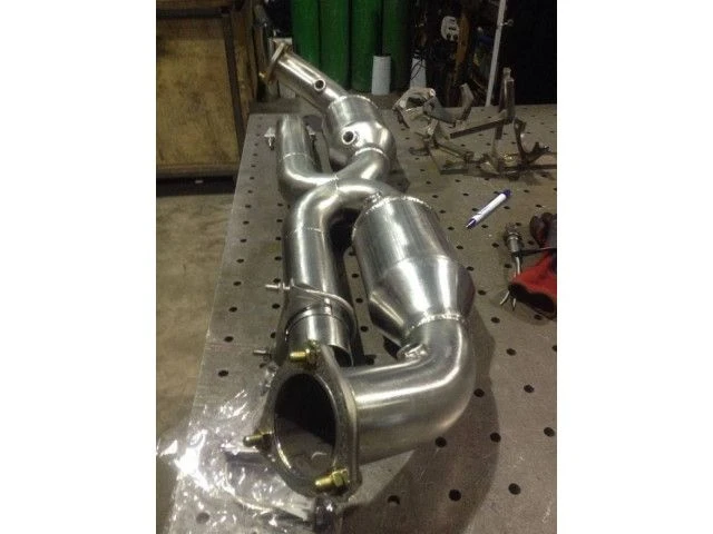 996 Carrera X-Pipe Auspuff 100 Zeller Kat mit 63 mm Rohren für Porsche 911 - Albert Motorsport
