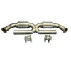 996 Carrera X-Pipe Auspuff 100 Zeller Kat mit 63 mm Rohren für Porsche 911 - Albert Motorsport