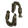 991.2 Turbo - GT2 collettore con convertitore catalitico fittizio acciaio inox Porsche 911 | Albert Motorsport