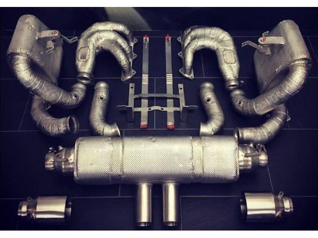 991.1 GT3 Cup Escape de competición con colectores y protección térmica opcional para Porsche 911 | Albert Motorsport