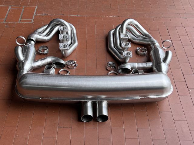 911 - 964 Carrera 3.2 - 3.6 - 3.8 Système d'échappement sport GT3 Style 2 sorties d'échappement centrales Porsche | Albert Motor