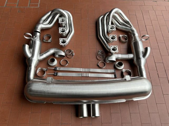 911 - 964 Carrera 3.2 - 3.6 - 3.8 Impianto di scarico sportivo GT3 Style 2 terminali centrali Porsche Albert Motorsport 11 - Alb
