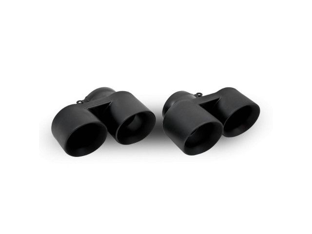 997.1 Turbo tailpipes stainless steel black matt Porsche 911 – Albert Motorsport