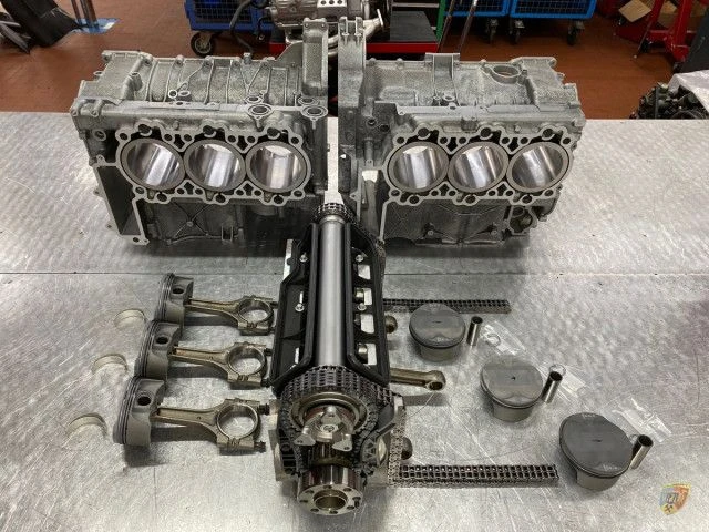 986, 987, 996, 997, bloc moteur Porsche complété avec pistons et cylindres en chrome molybdène en échange Albert Motorsport 21 -