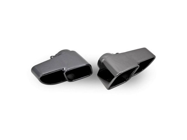 997.1 Turbo - GT2 tailpipes black chrome Porsche 911 – Albert Motorsport