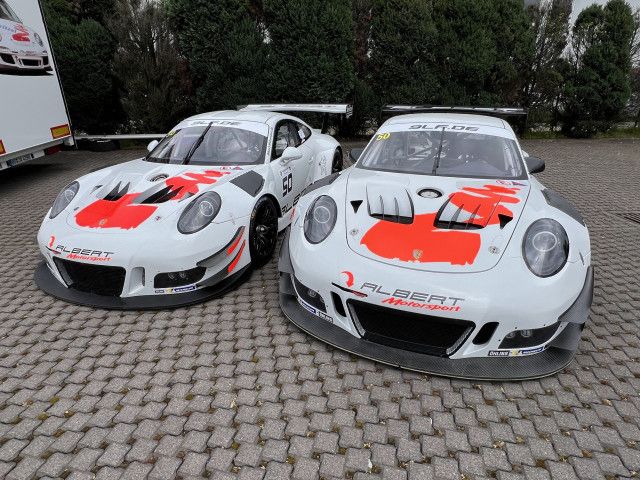 Parachoques delantero de carbono para Porsche 911 GT3 R 991 | Albert Motorsport