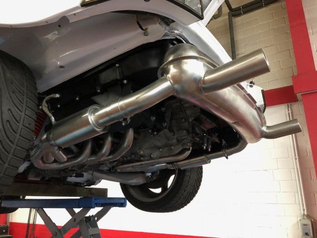 964 - 3.6 - 3.8 l. Sportauspuff Powerkit 2 Endrohre für Porsche Racing – Albert Motorsport