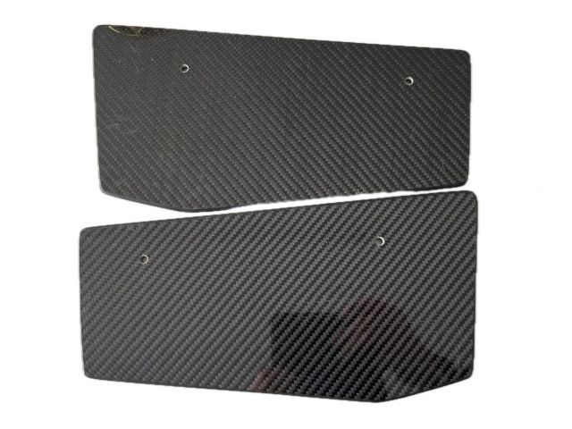Placas laterales de carbono para alerón trasero Porsche 911 991 GT3 Cup | Albert Motorsport