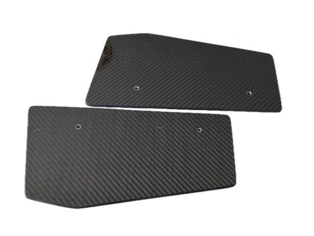 Placas laterales de carbono para alerón trasero Porsche 911 991 GT3 Cup | Albert Motorsport