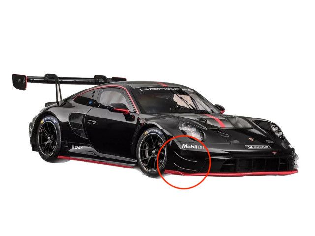 992 GT3 R Esquinas de salida delanteras de carbono para Porsche 911 | Albert Motorsport