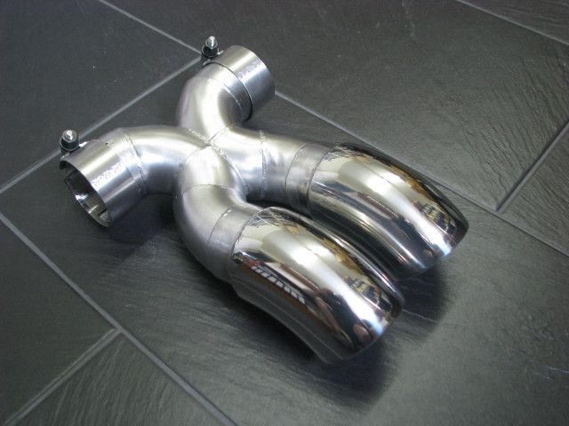 981 Cayman GT4 – X-Pipe con tubos de escape angulados y silenciadores de acero inoxidable | Albert Motorsport 2