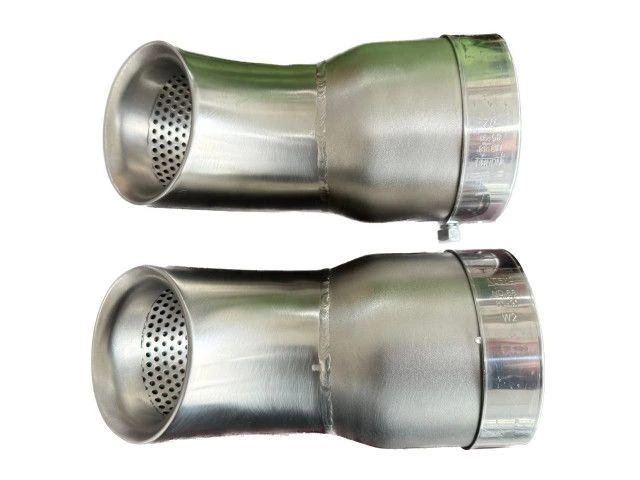 981 Cayman GT4 silencer 90° curved for sound dissipation for racetracks Albert Motorsport 5 - AlbertMotorsport 