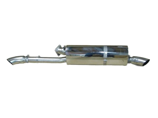 Silenciador trasero de escape de 2 tubos Turbo 911-930 de acero inoxidable para Porsche | Albert Motorsport