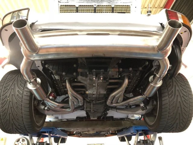 911 - 2.7 - 3.0 - 3.2 - 3.6 - 3.8 l. Sport Exhaust Powerkit 2 terminali di scarico per Porsche Racing Albert Motorsport 8 - Albe