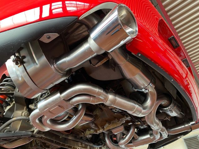 993 Carrera - RS sports exhaust Sportkat heater polished stainless steel 2 tailpipes for Porsche 911 – Albert Motorsport