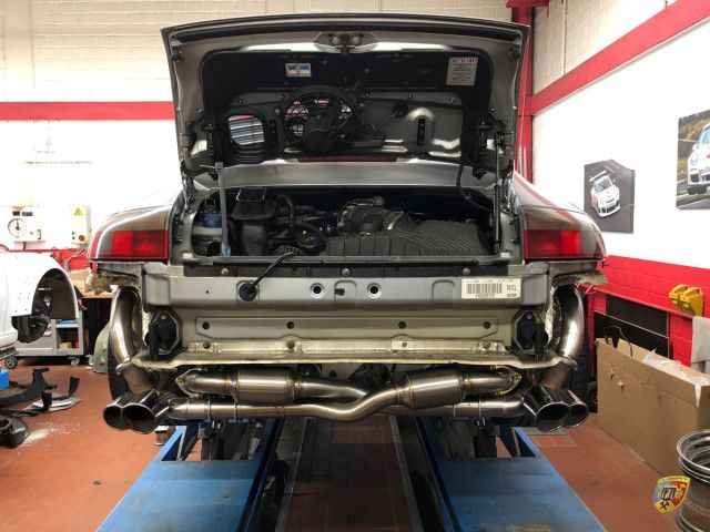 996 Carrera sports exhaust stainless steel complete Porsche 911 – Albert Motorsport